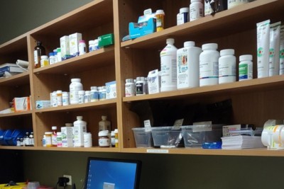 cat feeding from a bowl